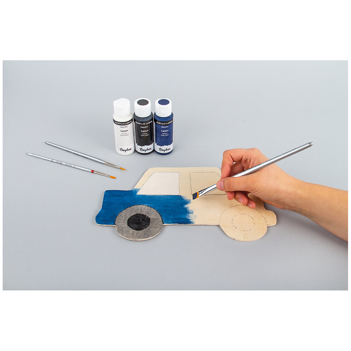 Sperrholzplatten mit Vorlagen - Tiere, natur, 300x200x4mm, 4 Platten