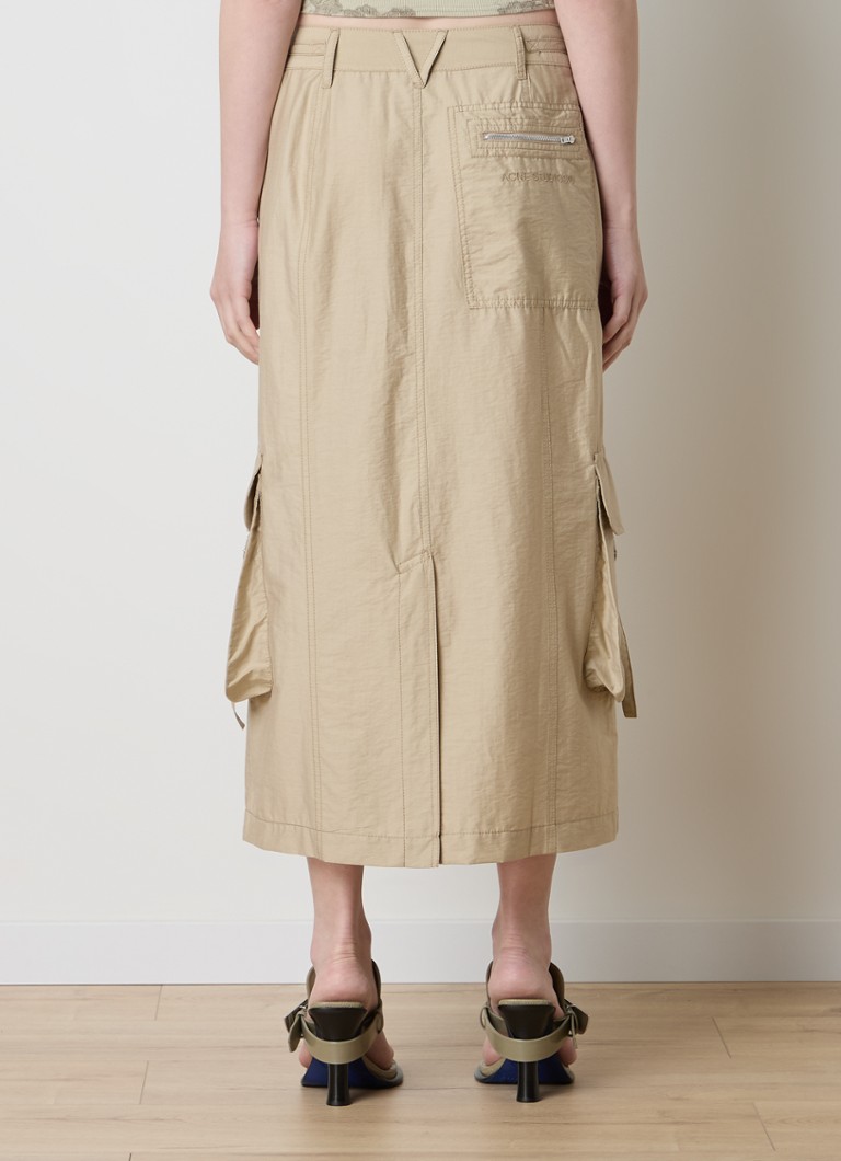 Gonna midi con tasche a patta di Acne Studios