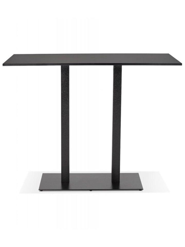 KADIMA DESIGN Hochtisch Schwarzes Holz Metall | Bartisch für Esszimmer Küche günstig kaufen onesize