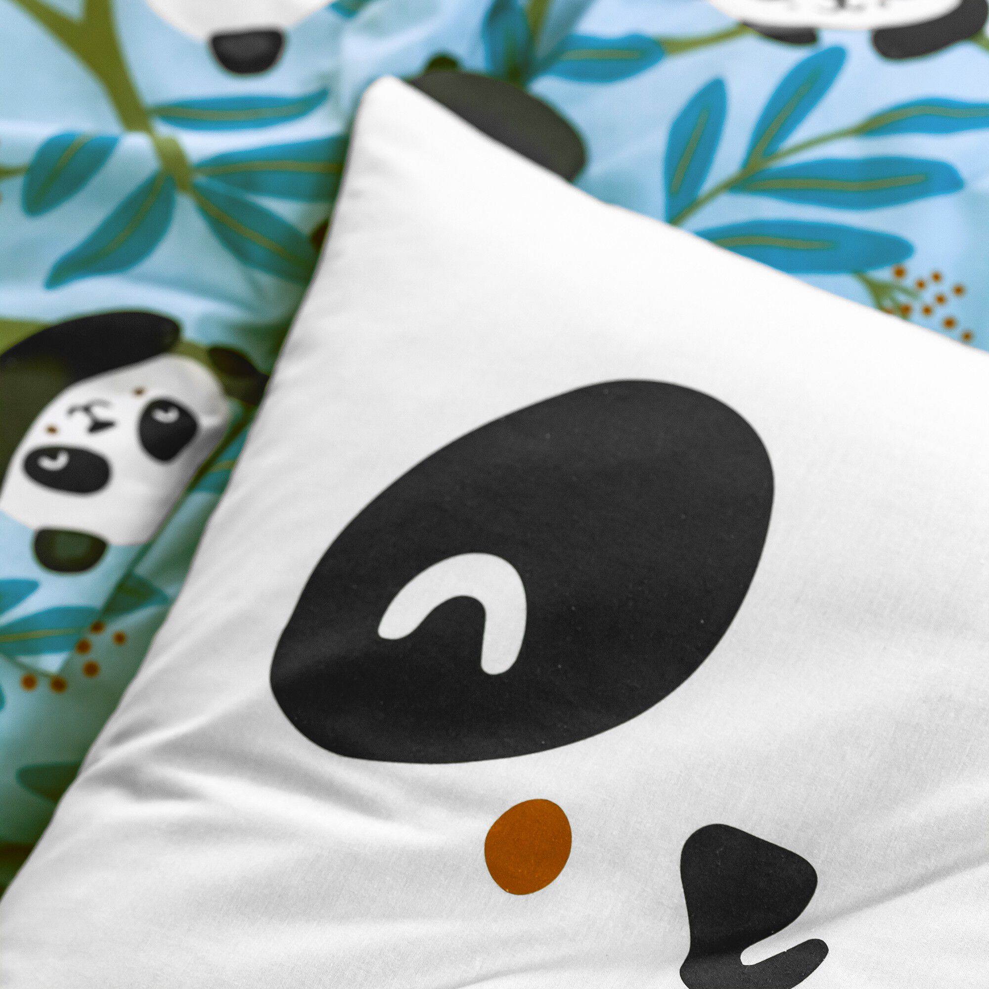 Linge de lit enfant Tao à motifs Panda en coton biologique