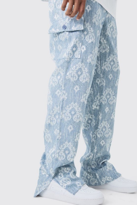 Tall Cargo-Hose mit elastischem Bund und geteiltem Saum