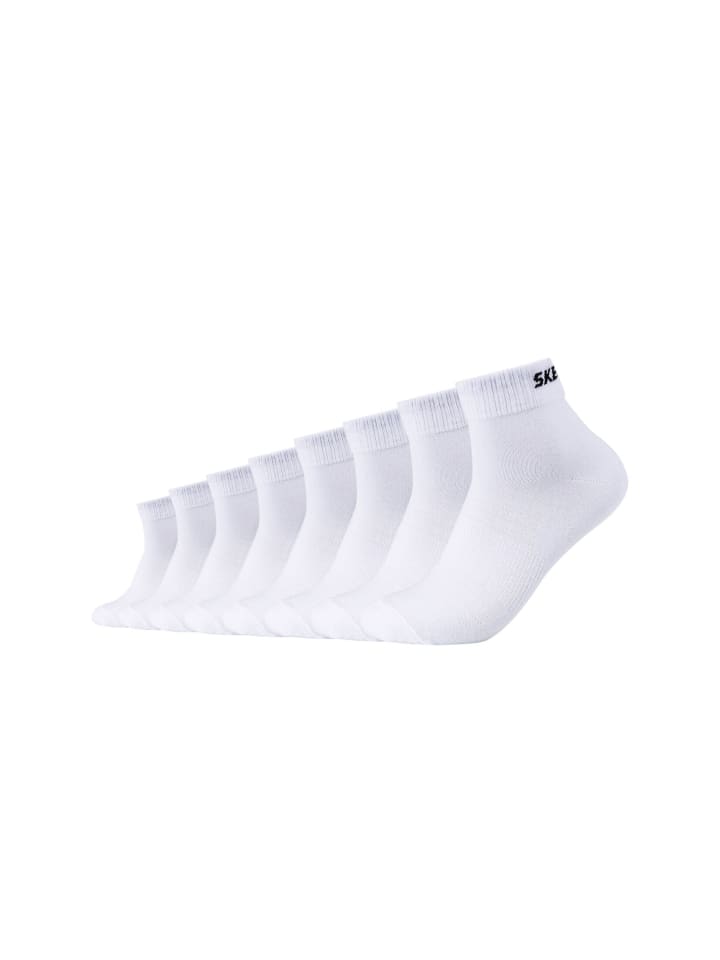Skechers Kurzsocken 8er Pack mesh ventilation in Weiß günstig kaufen 47-49