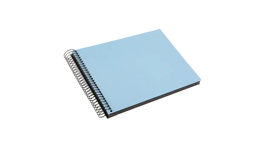 goldbuch Spiralalbum Bella Vista himmelblau 24x17cm 40 schwarze Seiten
