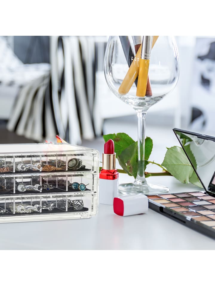 relaxdays Makeup Organizer in Transparent günstig kaufen onesize