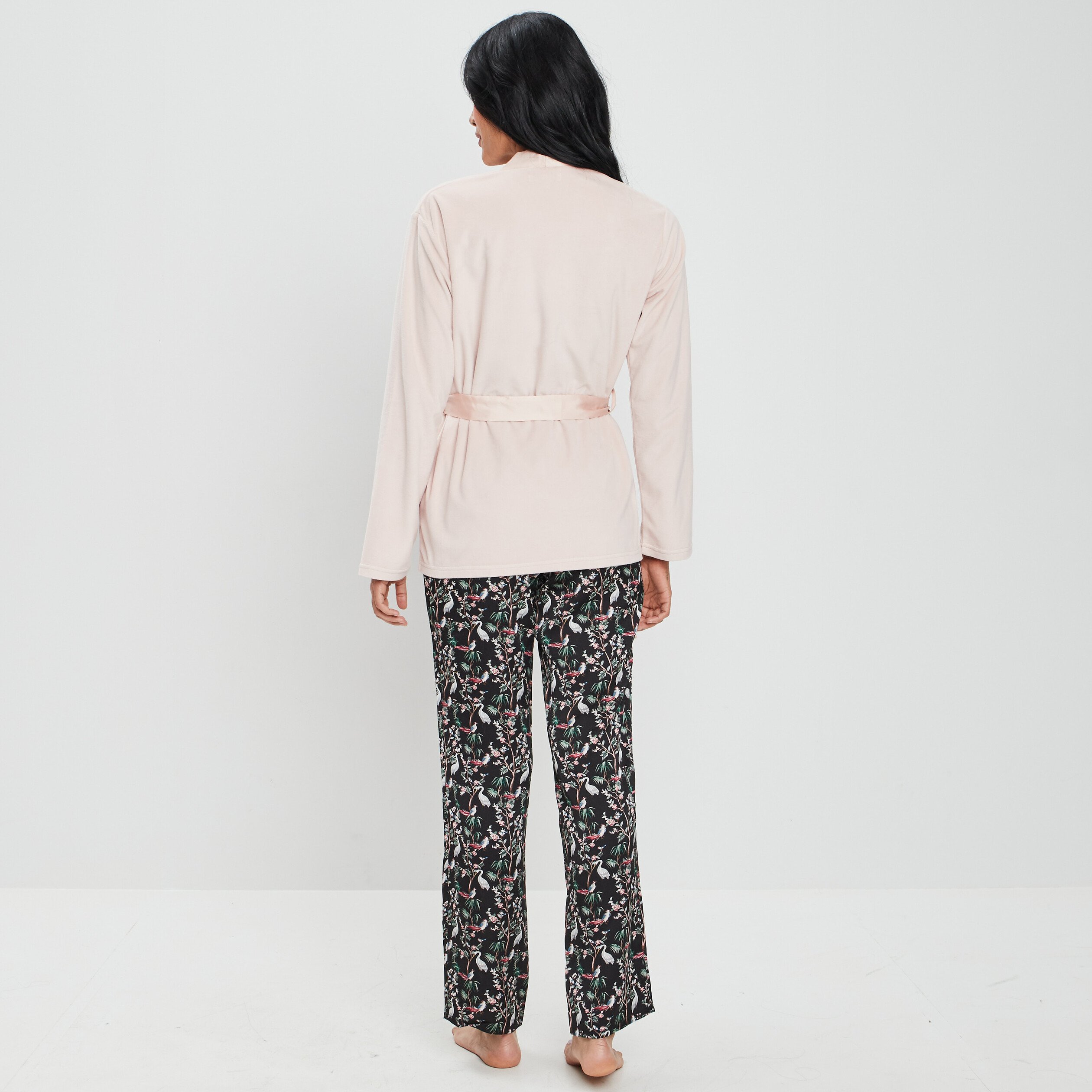 Ensemble pyjama 3 pièces noir femme | La Halle