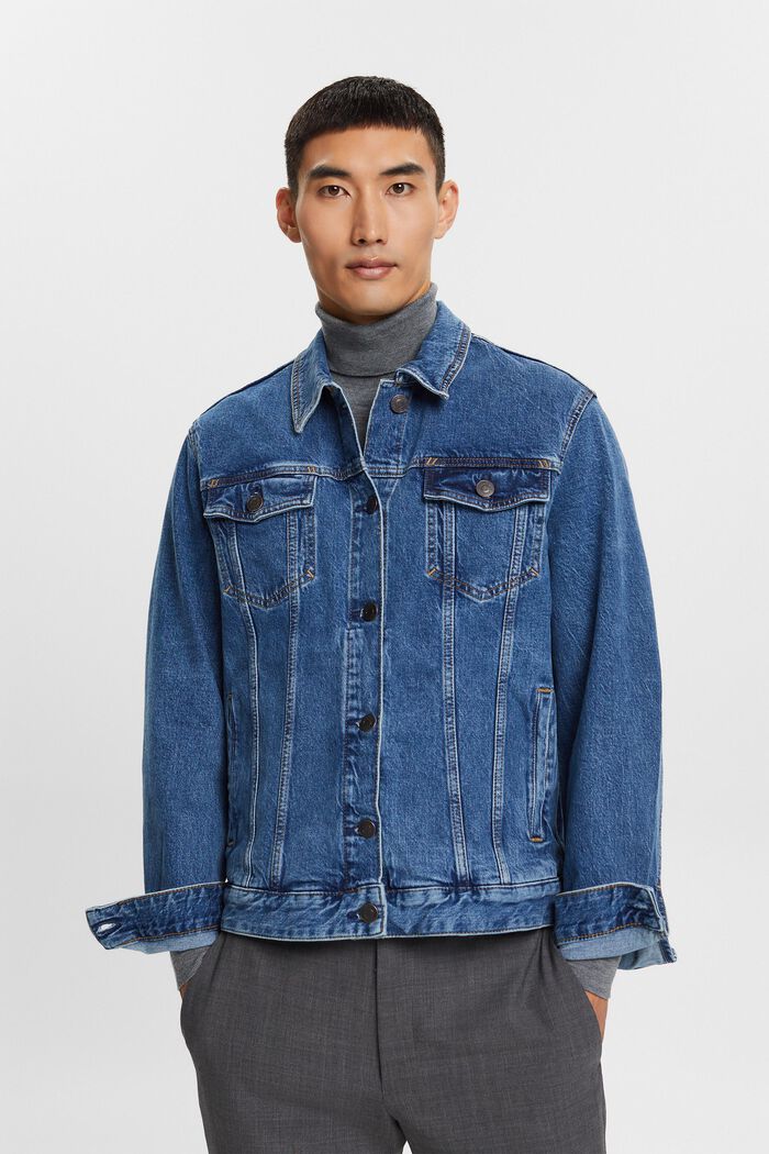 Jeansjacke im Truckerstil