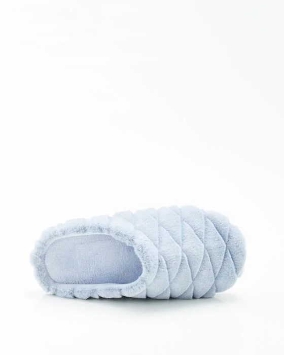 Mules à mémoire de forme, toucher peluche