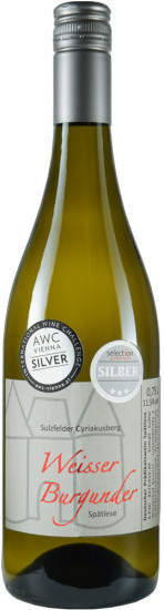 2019 Weisser Burgunder Spätlese lieblich - Winzerhof Keßler