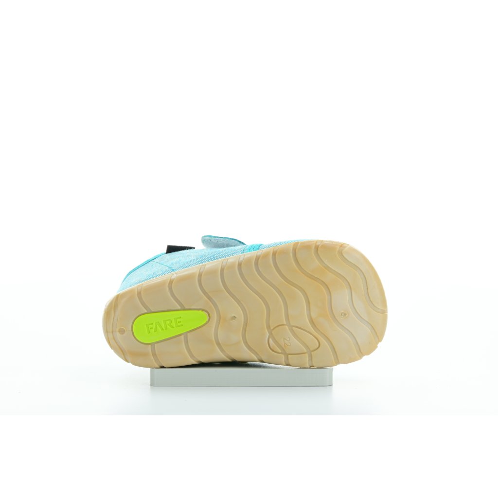 Fare 5011432 türkis Mid Cut Canvas Barfußschuhe (bare)