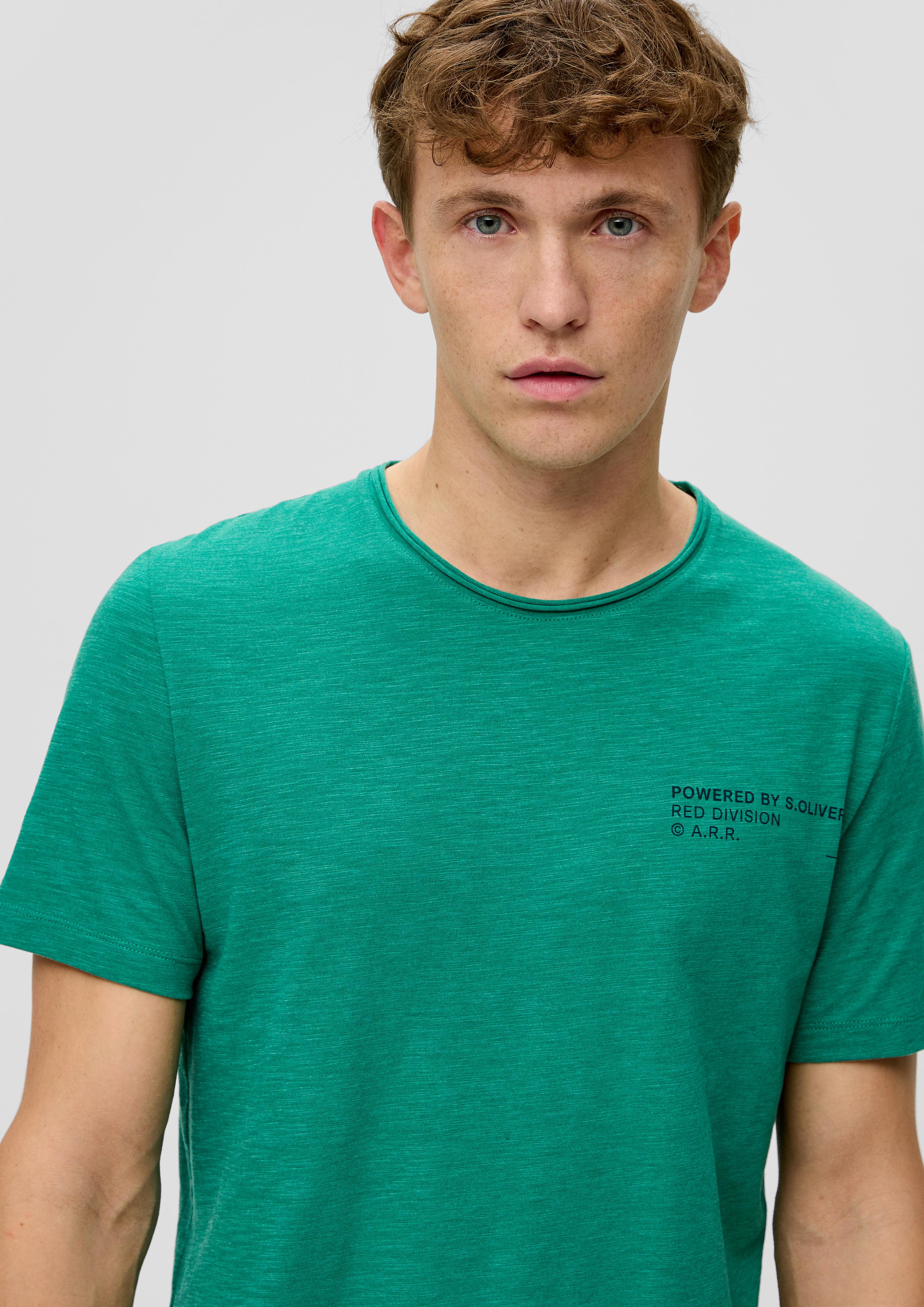 T-Shirt mit Flammgarnstruktur  2141468-76W1