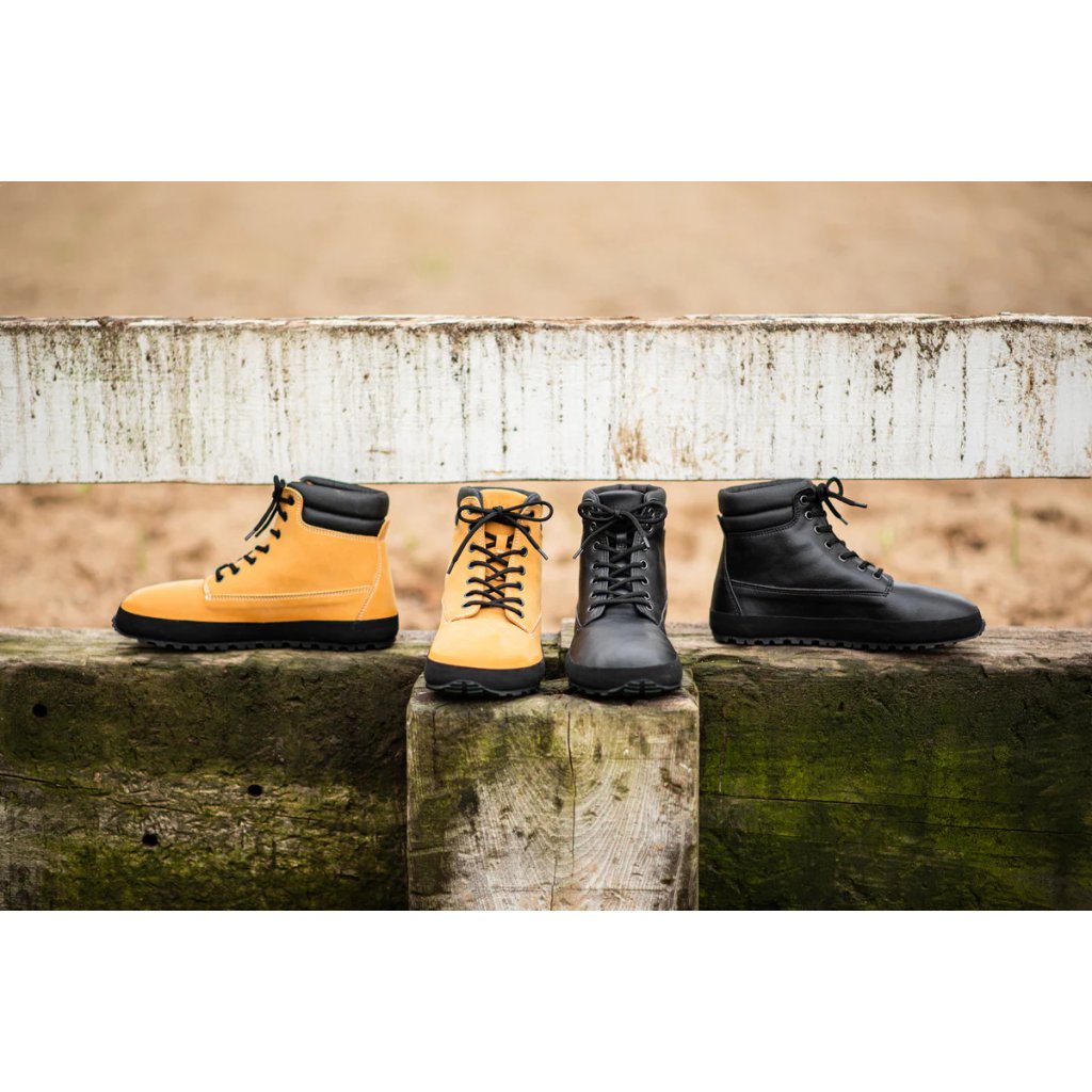 Ahinsa Shuma Nature 2.0 Mustard Barfußstiefeletten