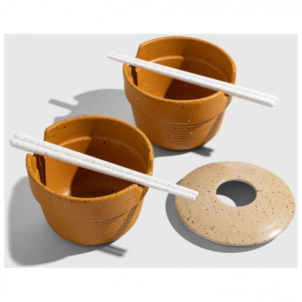 United By Blue - Stackable Stoneware Noodle Bowl 2-Pack - Essensaufbewahrung