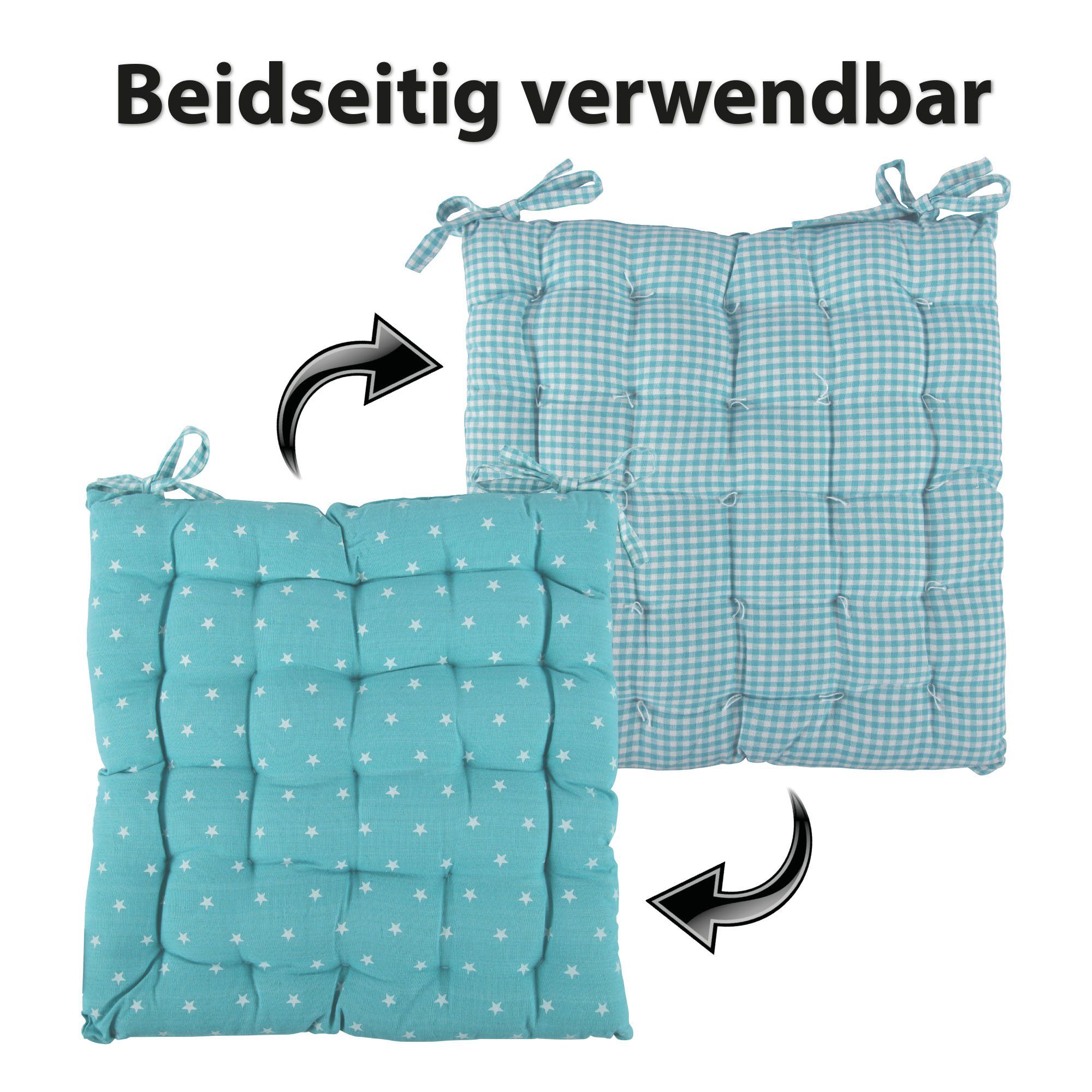Bestlivings Dekokissen 40x40cm Stuhlkissen, Sitzpolster Rückenkissen Outdoorkissen Gartenkissen