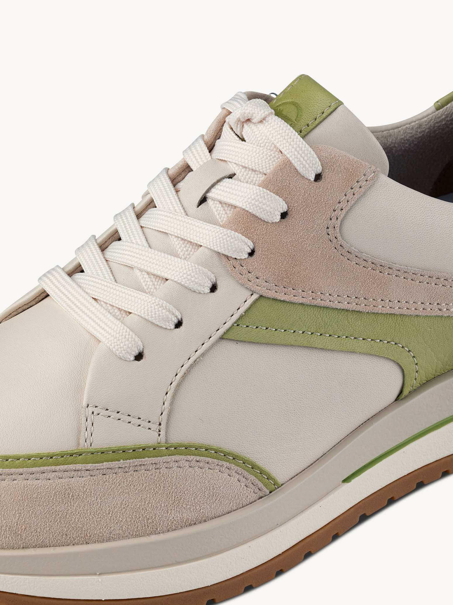 Basket en cuir - beige