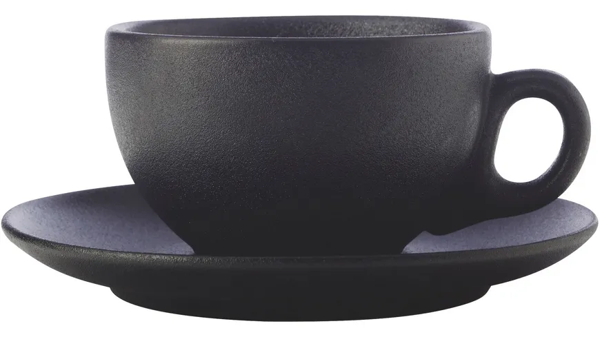 MAXWELL & WILLIAMS CAVIAR BLACK Tasse mit Untertasse