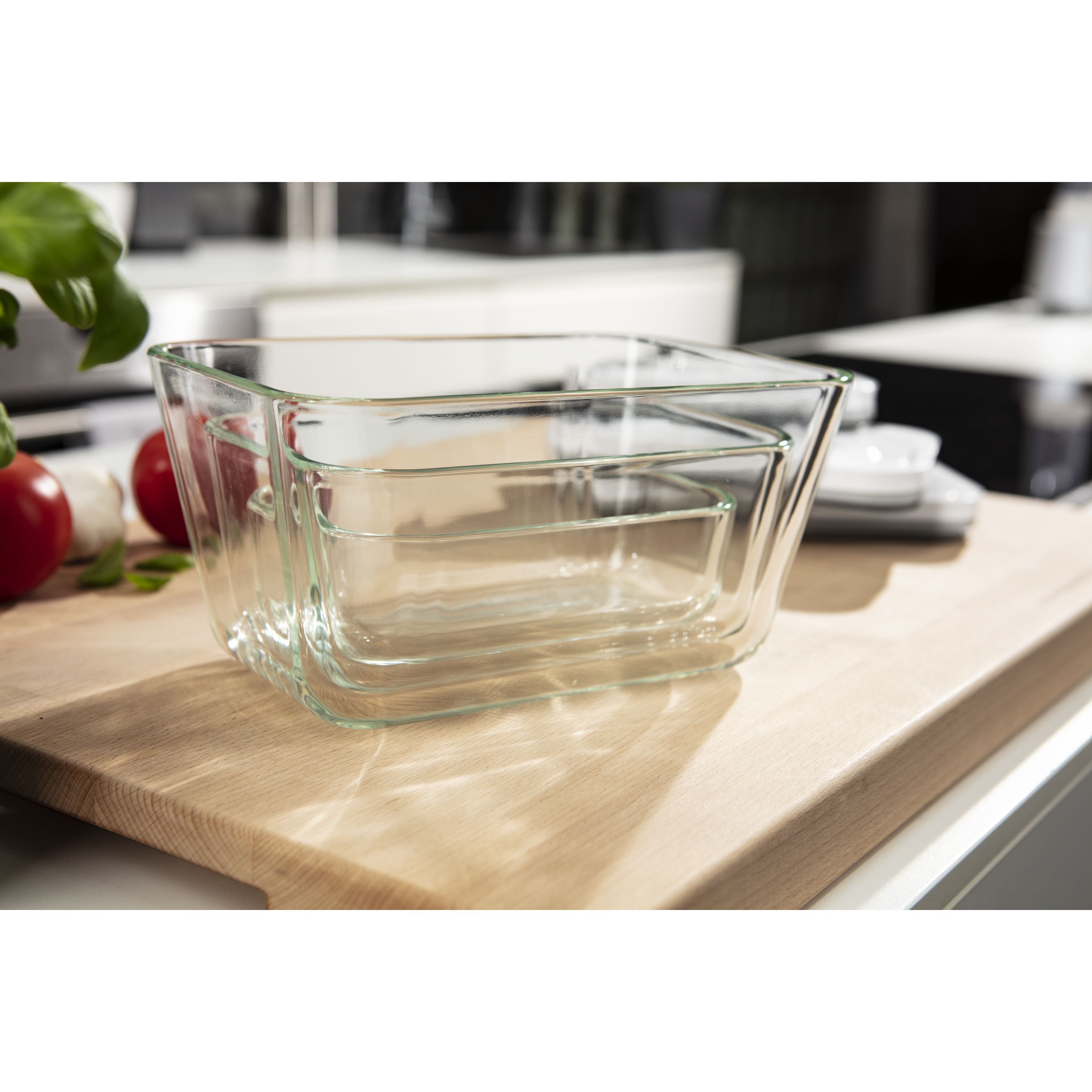 Vakuumbox S, Glas, Rot