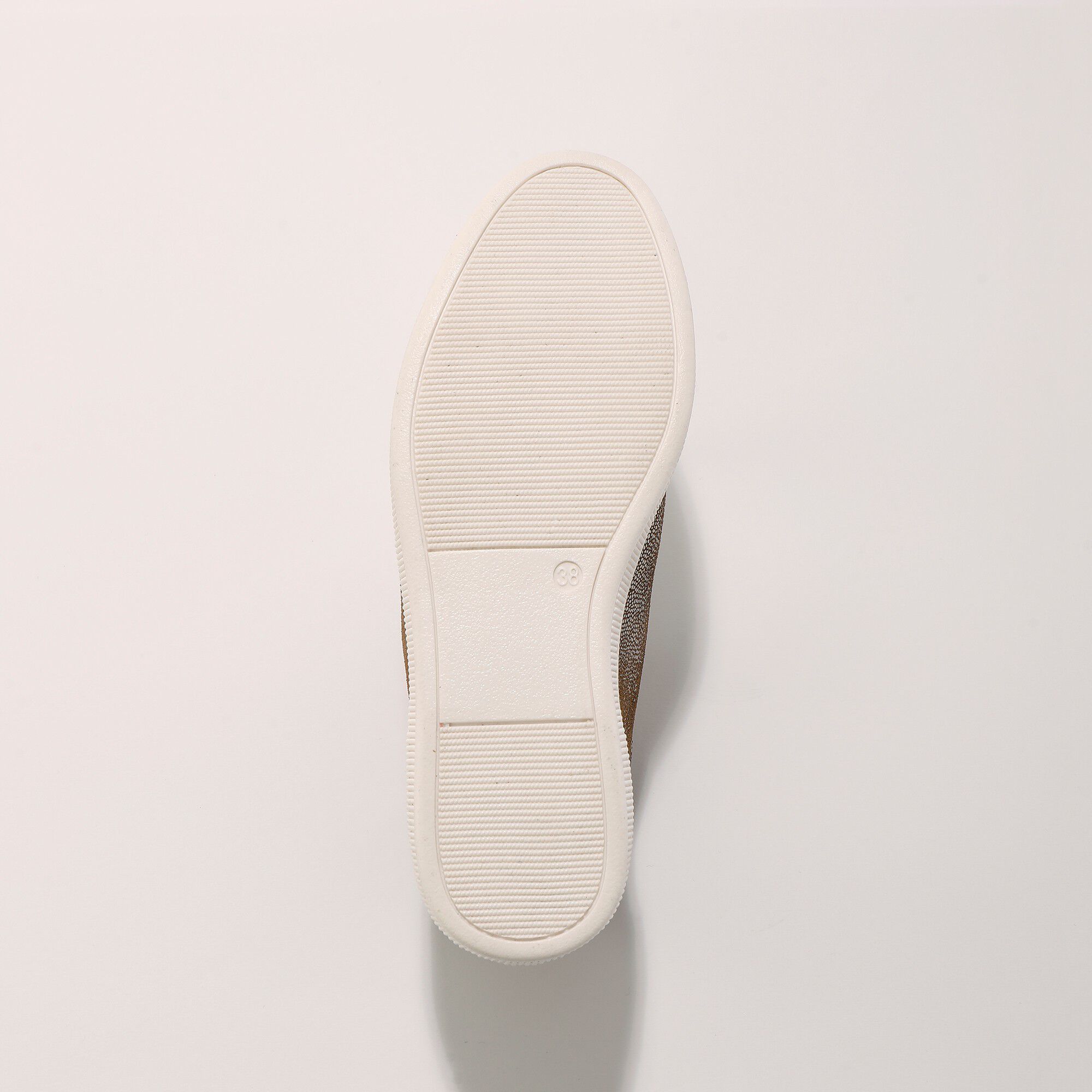 Basket montantes zippées en cuir souple effet irisé