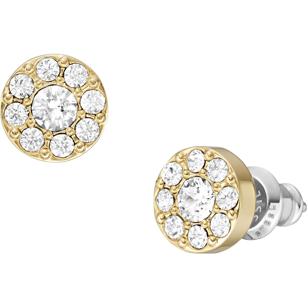 Fossil Boucles d'oreilles à fermoir à poussette Acier inoxydable Boucles d'oreilles