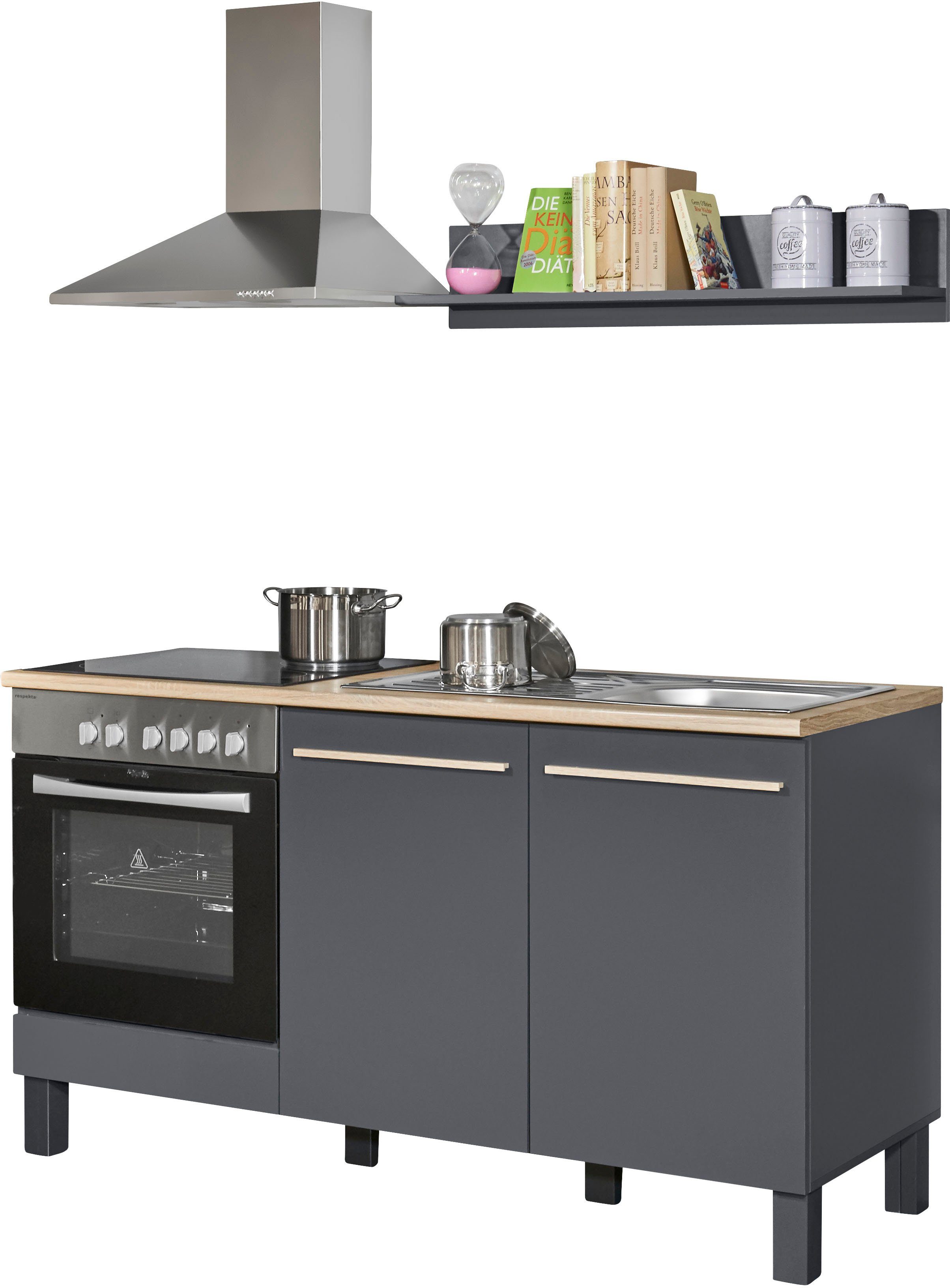 BASIC by Balculina Küche Bilberry, Breite 160 cm