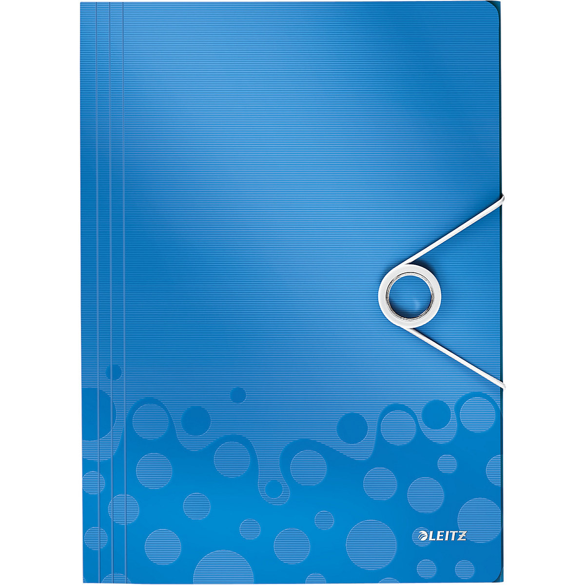 Eckspannermappe Sammelmappe WOW A4 blau-metallic
