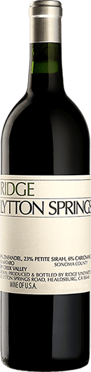 Ridge Vineyards : Lytton Springs Zinfandel 2020
