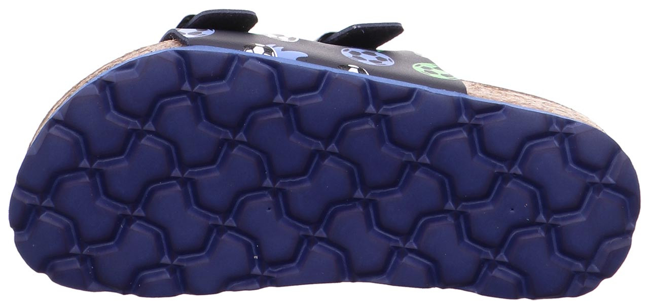 FUSSBETTPANTOFFEL - Blau/GrünPantoffel mit Schnalle