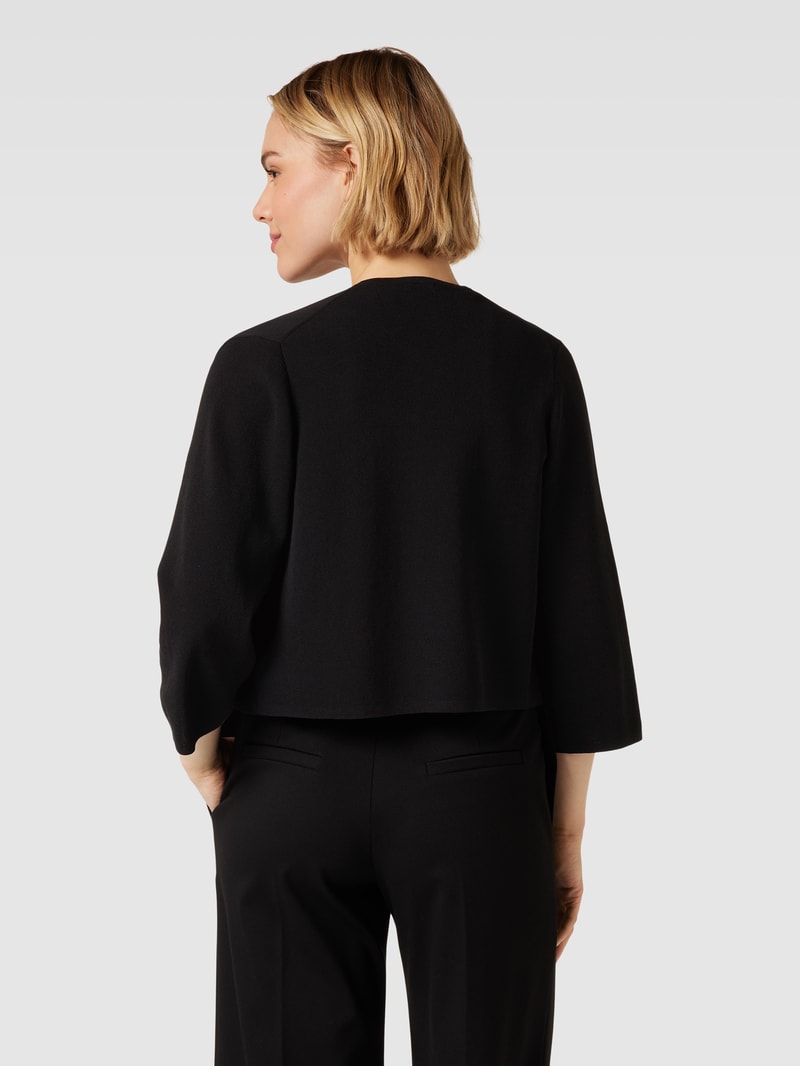 Bolero aus Baumwoll-Mix in schwarz