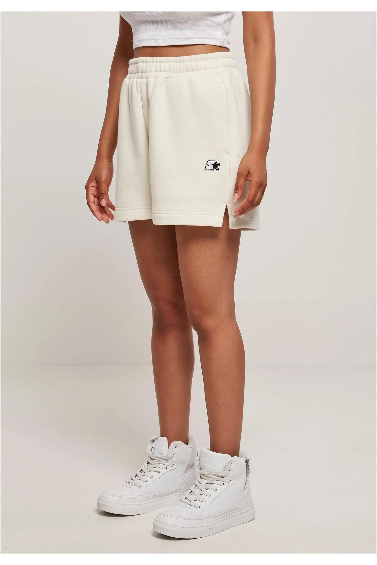Starter  Kurze Sporthose - Weiß - Mittlerer Bund