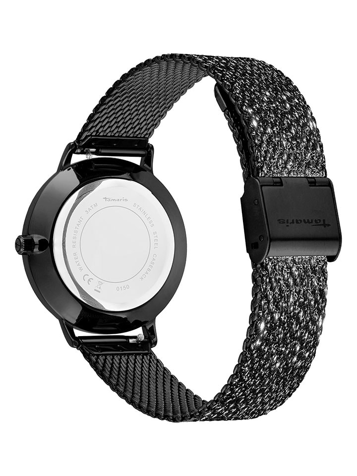 Tamaris Quarzuhr in Schwarz günstig kaufen onesize