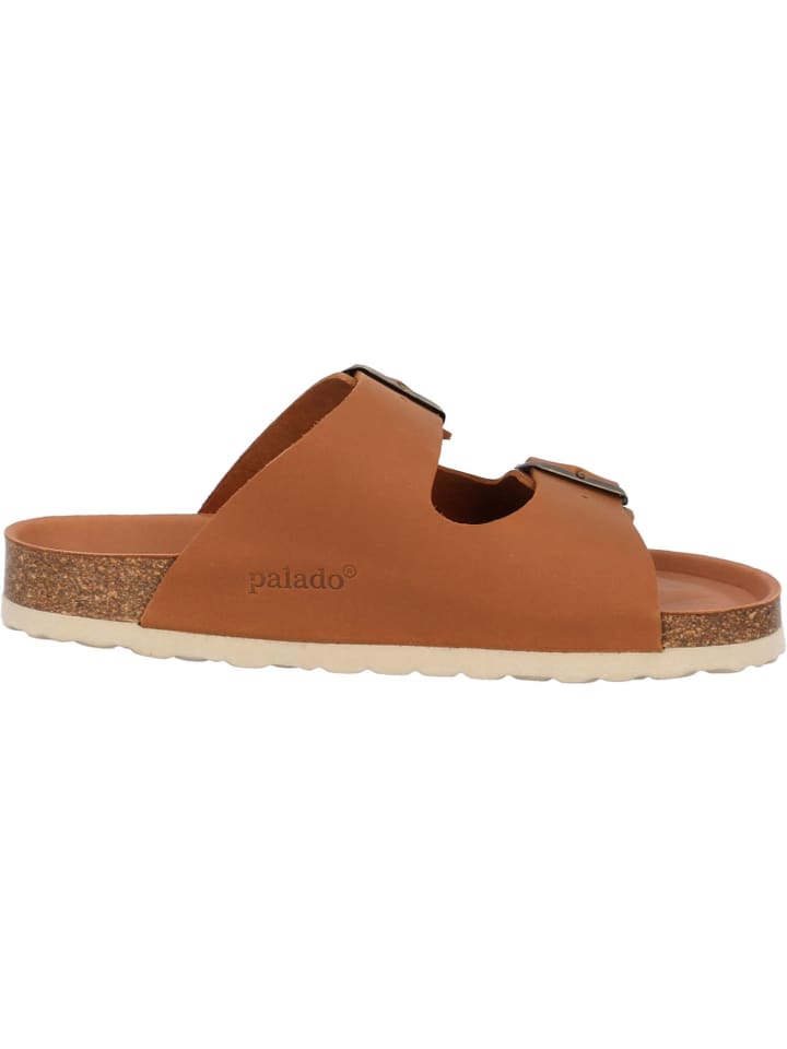 palado Pantoletten in braun leder günstig kaufen
