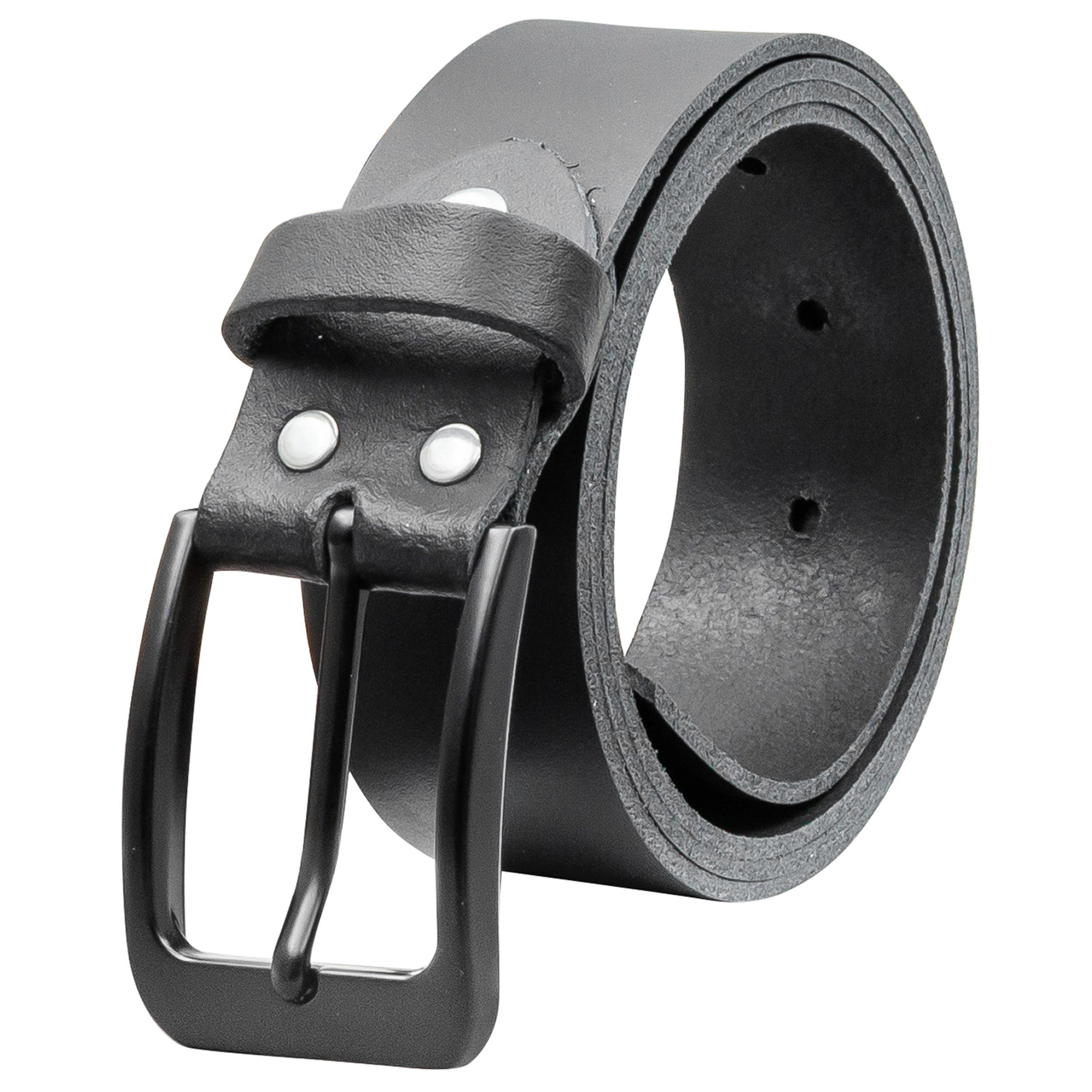 COLOGNEBELT Ledergürtel D12-SL Schlicht dennoch modern mit Dornschließe, MADE IN GERMANY