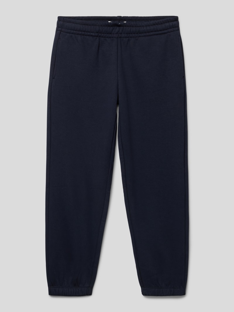 Sweatpants mit elastischem Bund in marineblau