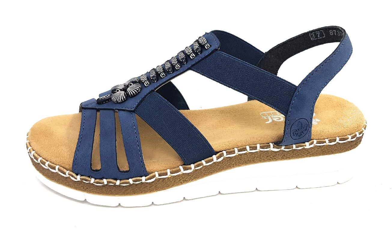 Rieker V1206-14 Blau 14 jeans
