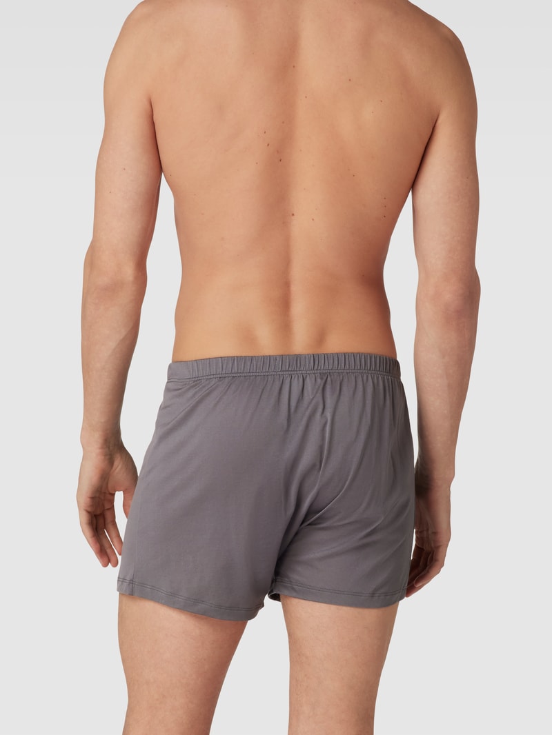 Boxershorts mit elastischem Bund in rauchblau