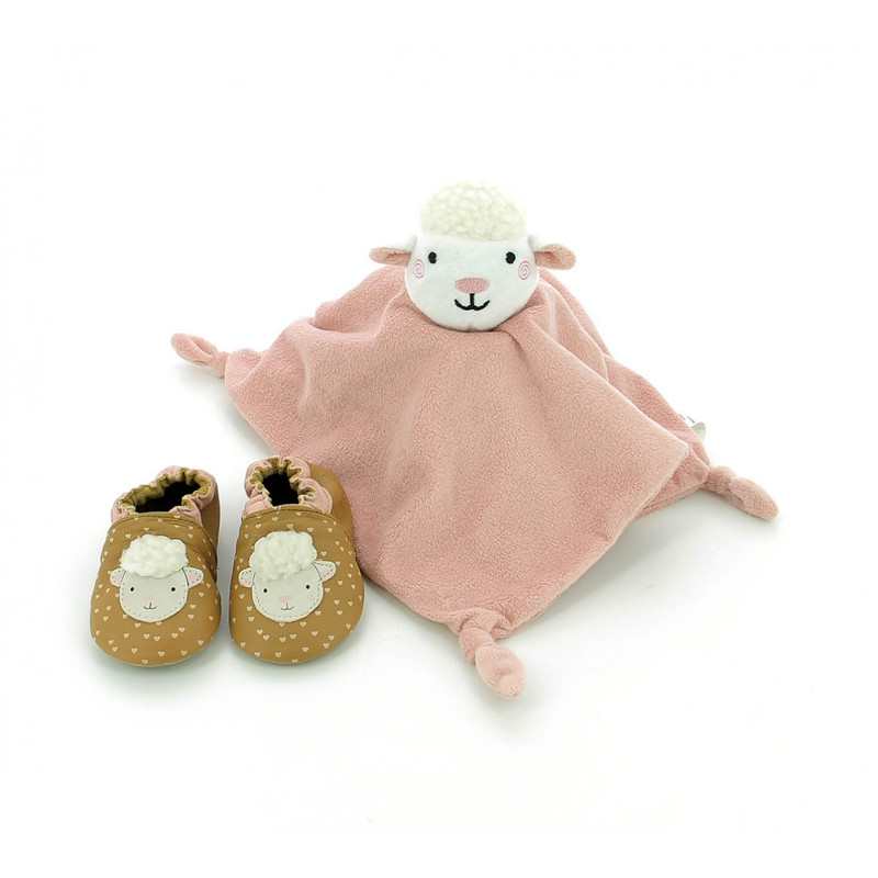 Chaussons cuir tannage vegetal Coffret Fille