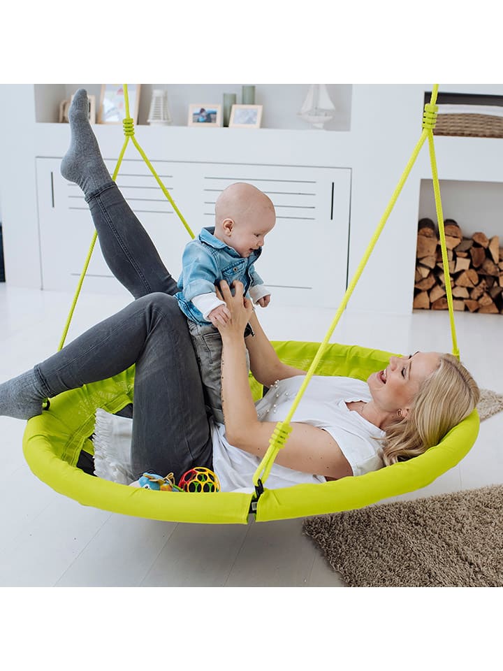 Hudora Nestschaukel in Grün/ Schwarz - Ø 110 cm - ab 3 Jahren günstig kaufen onesize