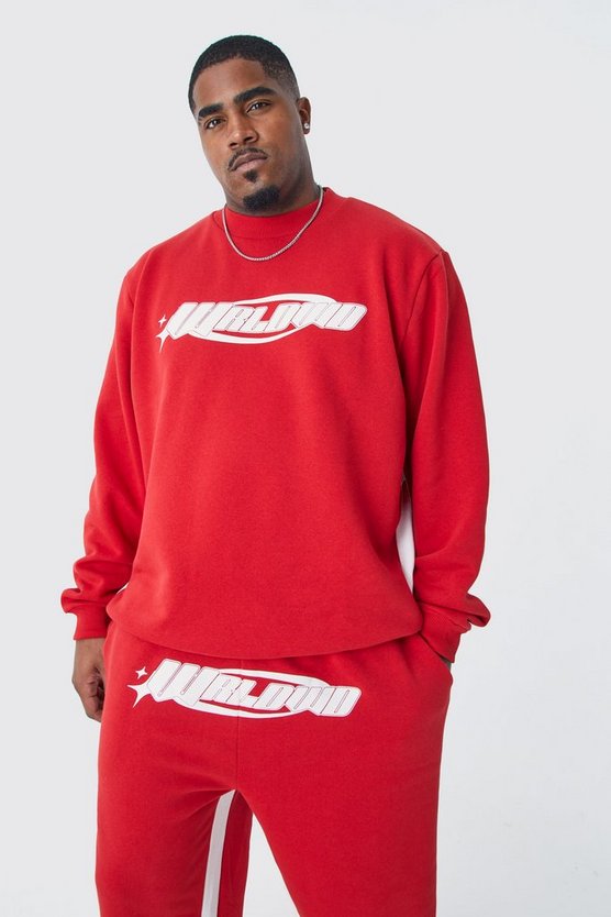 Plus Worldwide Sweatshirt-Trainingsanzug