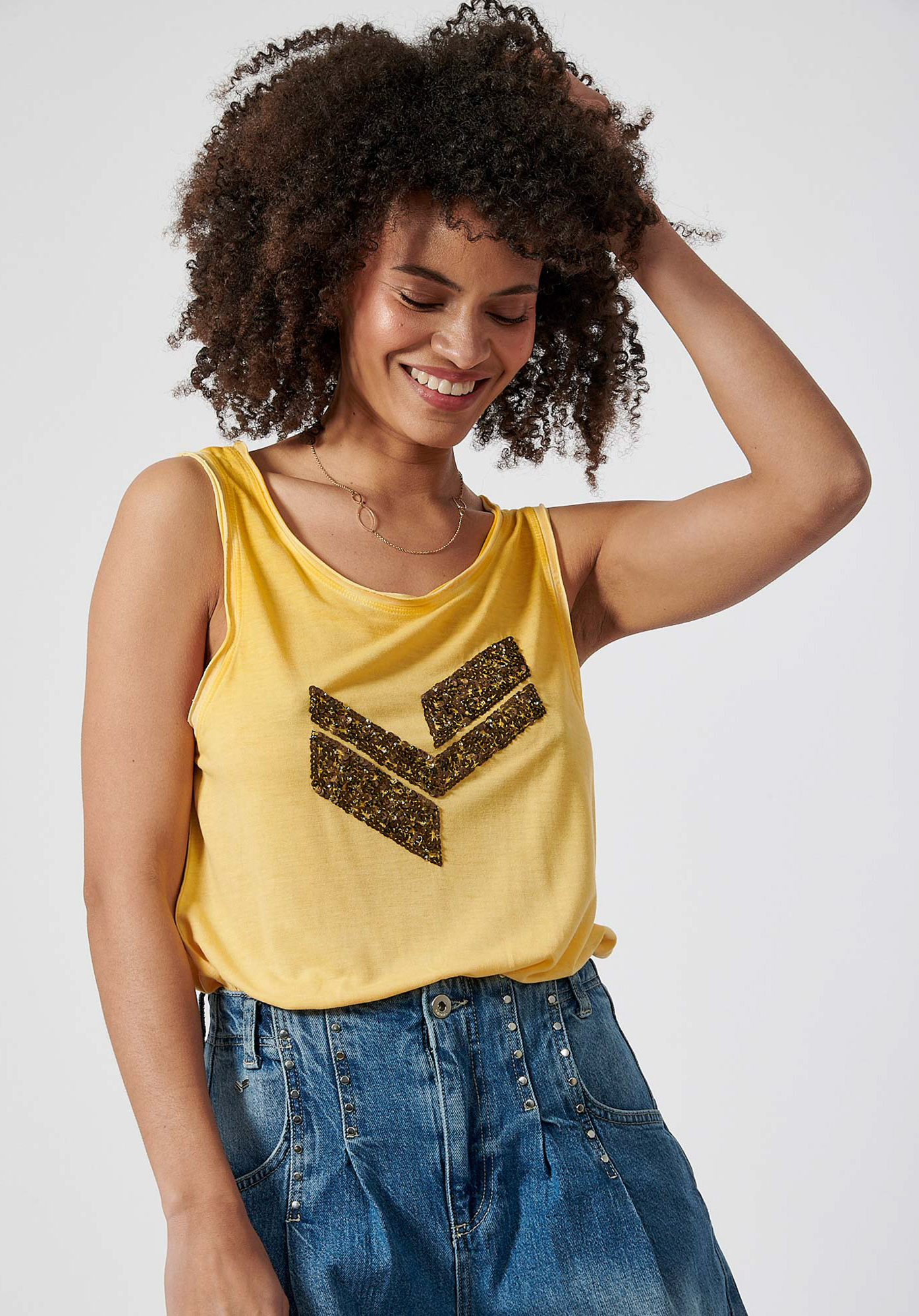 FLORA  Débardeur jaune femme