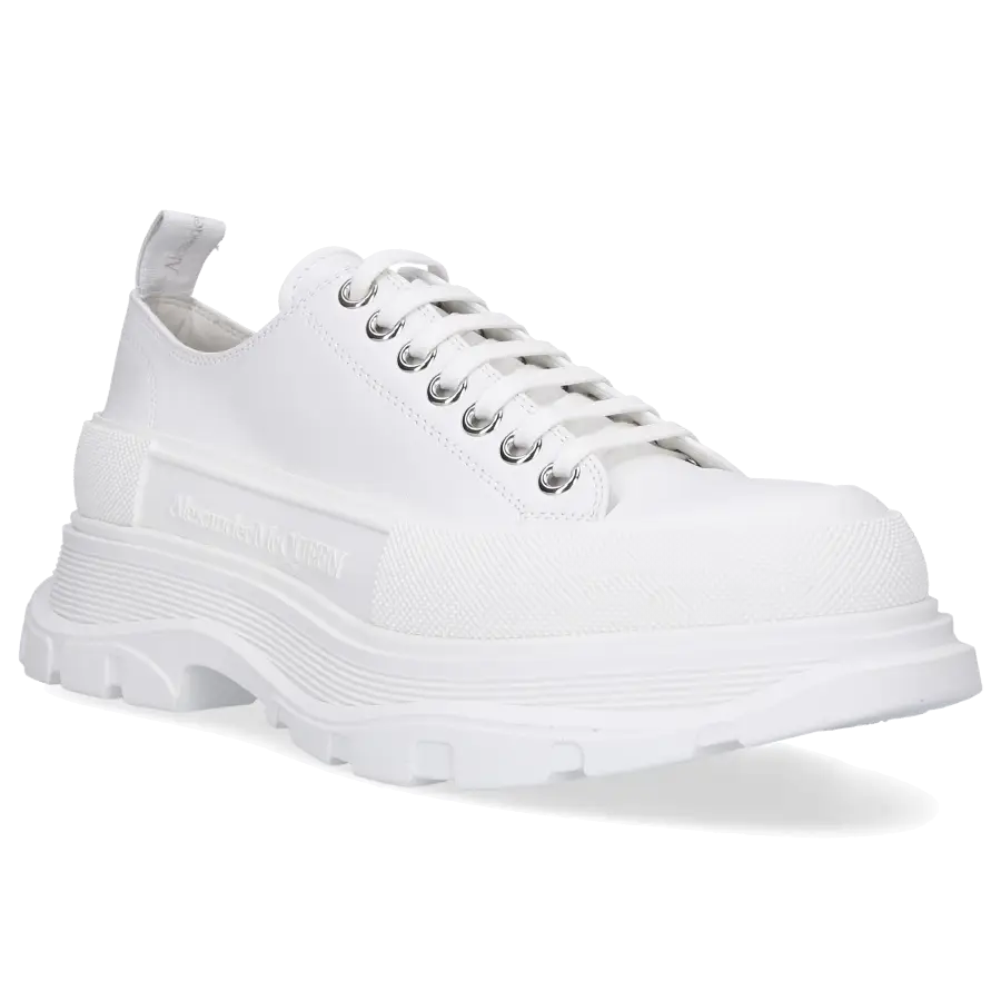 Alexander McQueen - Sneaker low DECK PLIMSOLL Kalbsleder - weiß