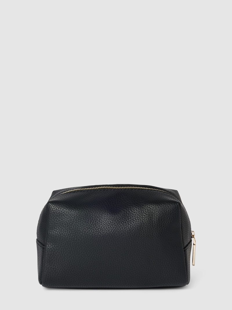Kosmetiktasche in Leder-Optik Modell 'RE-LOCK' in schwarz