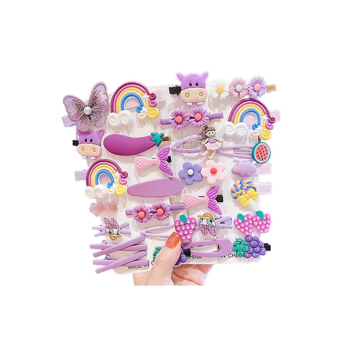 Niedliche Cartoon-Haarnadel für Kinder Kinder-Seitenclip-Haarnadel-Baby-Haar-Accessoires Haarschmuck