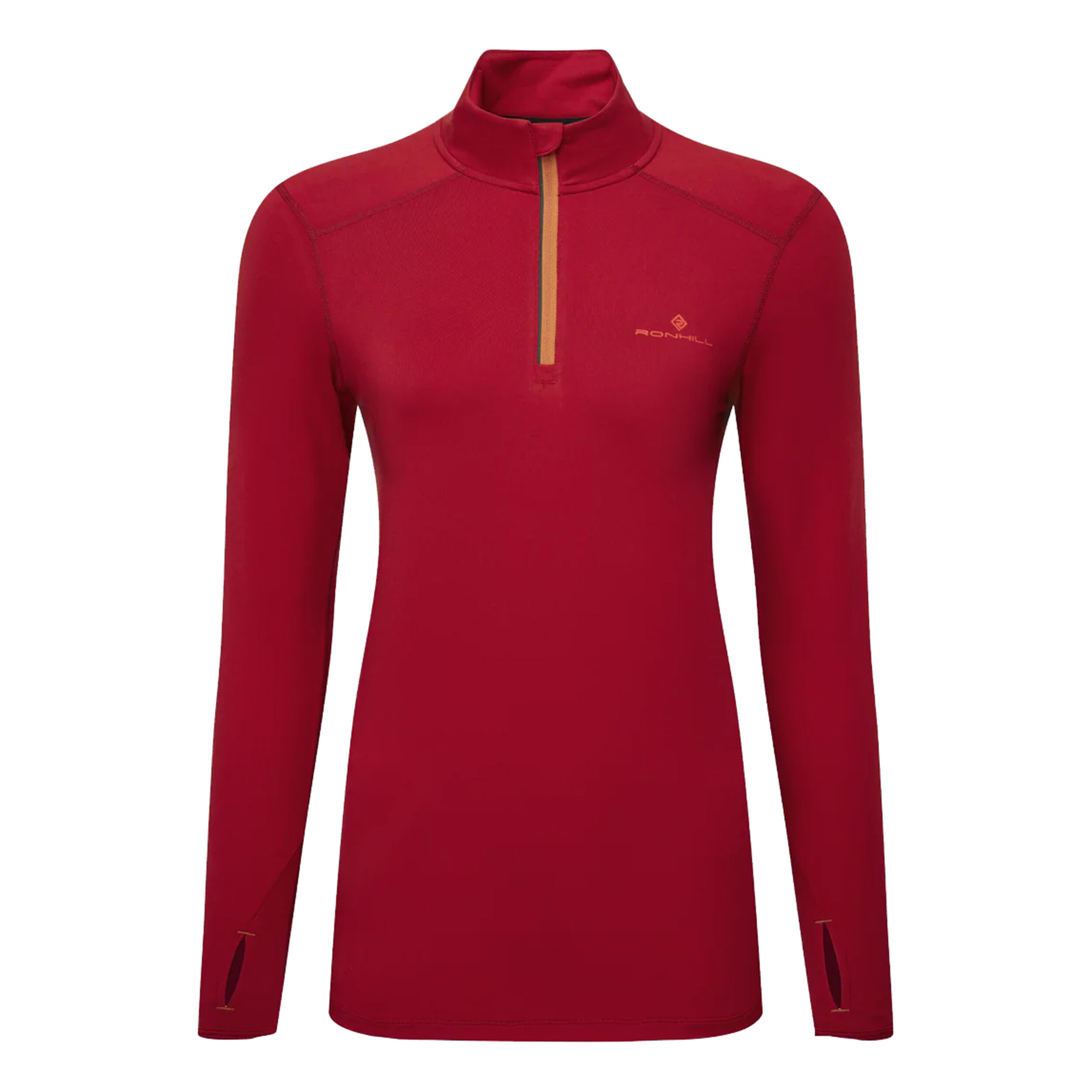 Core Thermal 1/2 Zip Laufshirt Damen - Rot