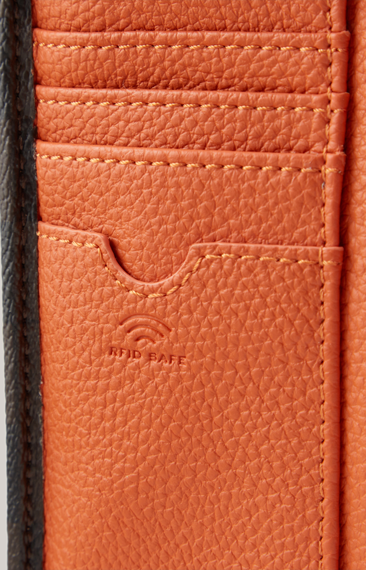Geldbörse Piazza Edition Cosma in Braun/Schwarz/Orange