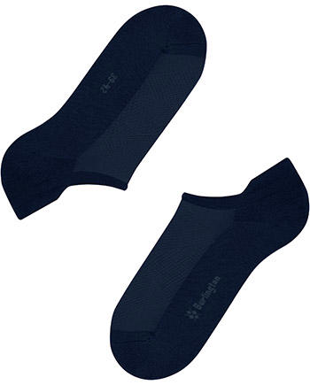 Burlington, Sneakersocken, Mikrofaser, marine
