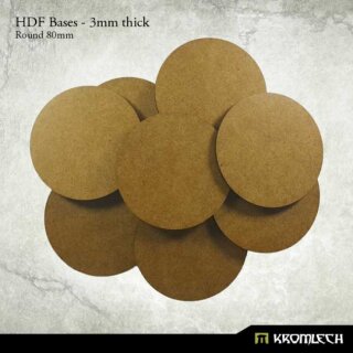 HDF Bases Round 80mm (10)