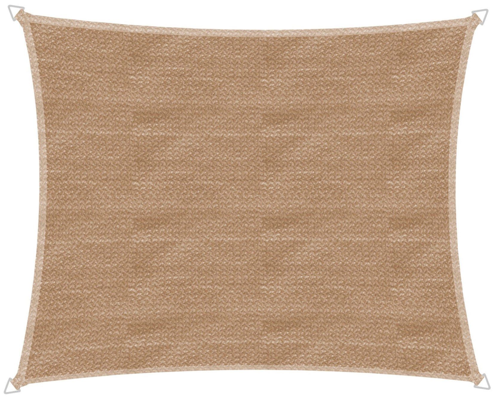 Windhager Sonnensegel Capri Rechteck, 4x5m, schilf