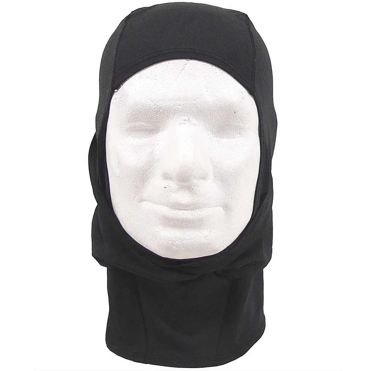 Balaclava mit Schlitz Elasthan schwarz