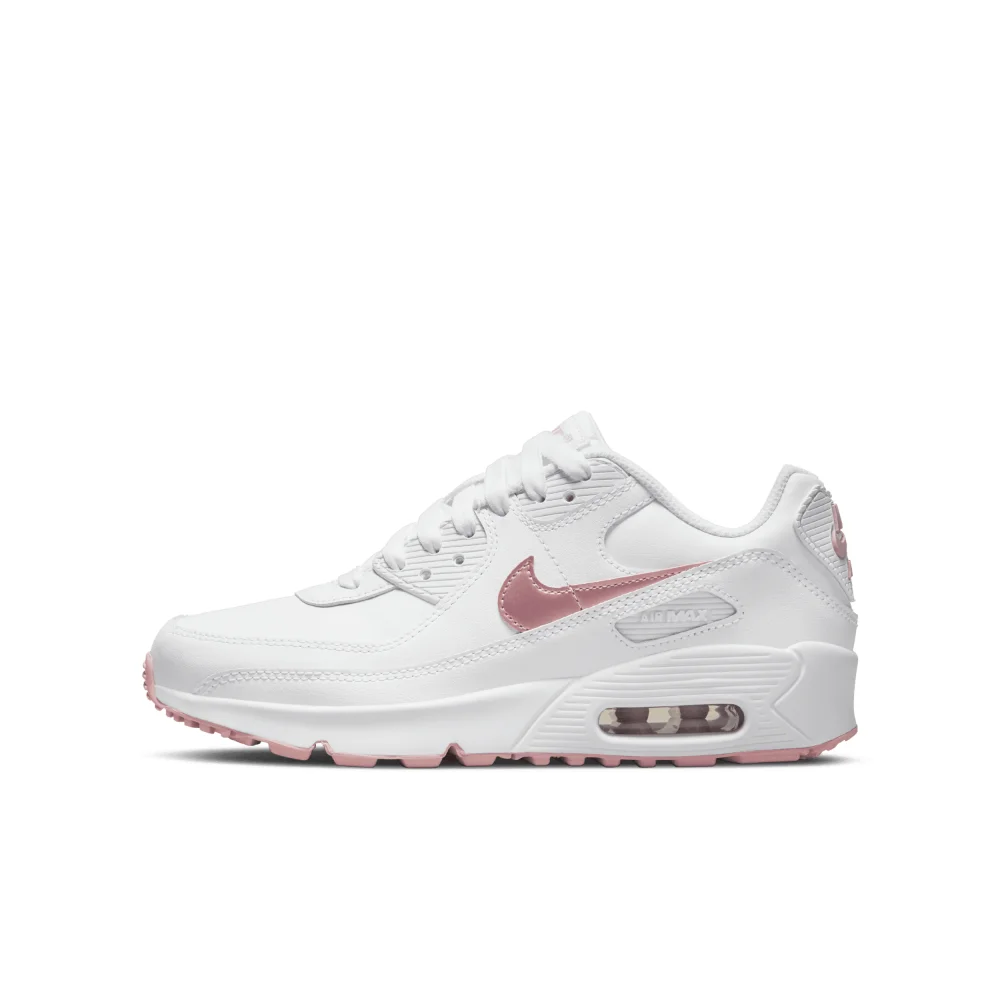 Nike Air Max 90 Leather GS LTR CD6864-115 / weiss