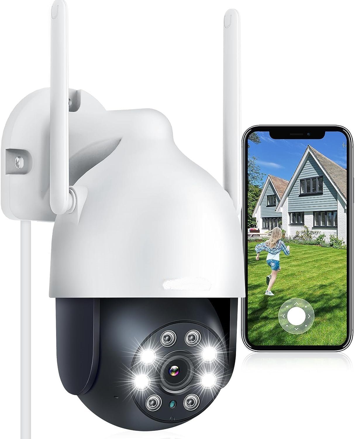 YI Überwachungskamera Aussen WLAN IP Kamera Outdoor PTZ Dome WiFi IP Überwachungskamera