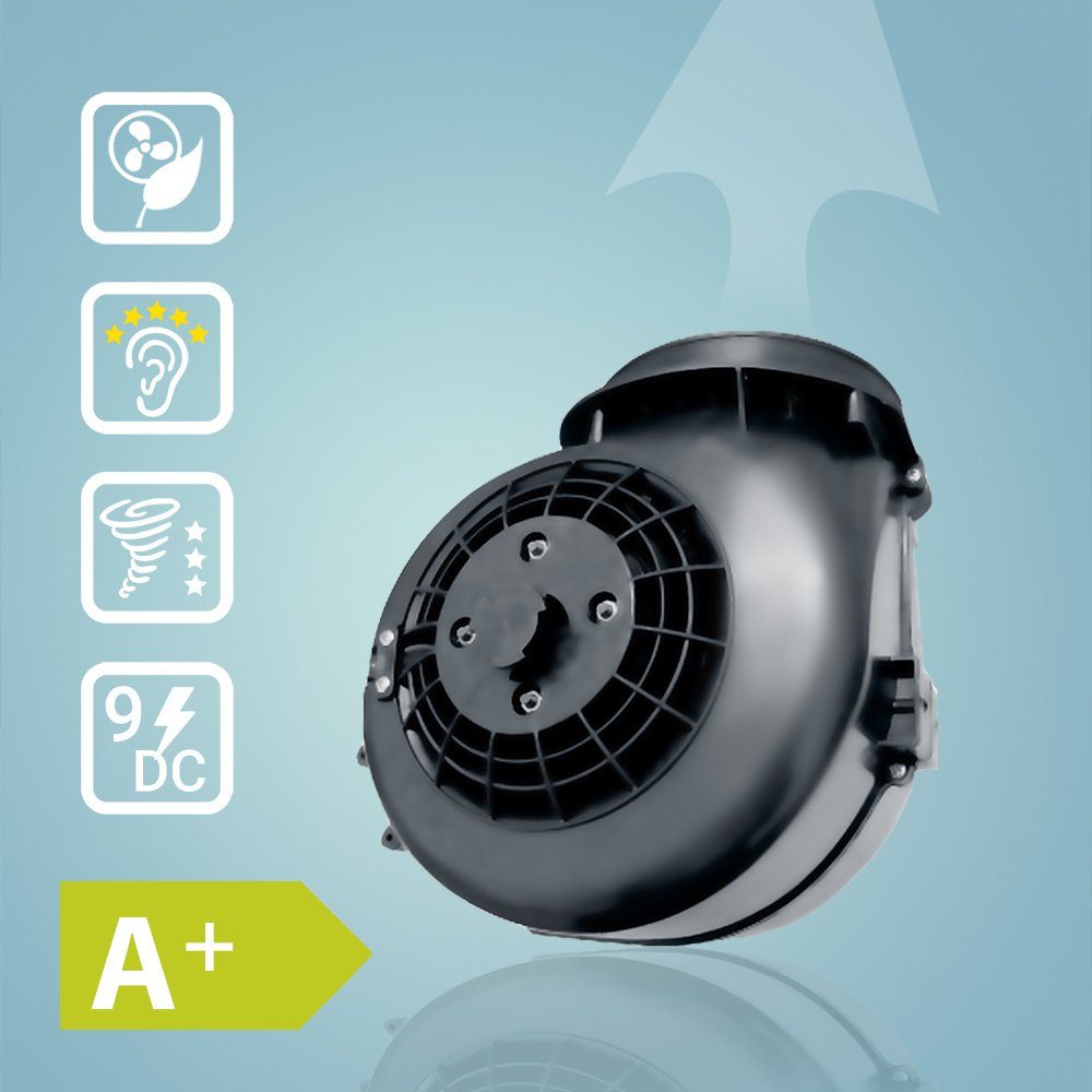 KKT KOLBE Wandhaube Dunstabzugshaube 60cm ORION6109S, 60cm / Edelstahl / schwarzes Glas / 9 Stufen / LED & Sensortasten